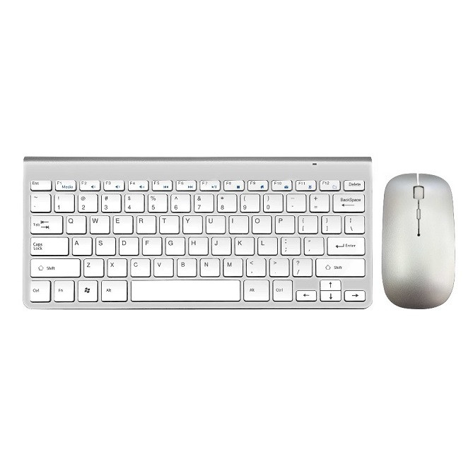 Комплект беспроводной клавиатура с мышью Weibo WB-8066 2.4Ghz White