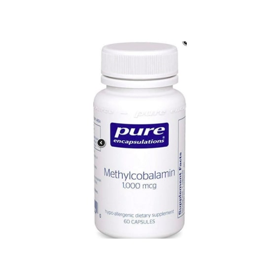 Метилкобаламин Pure Encapsulations Methylcobalamin Vitamin B12 1000 mg 60 Caps PE-00444