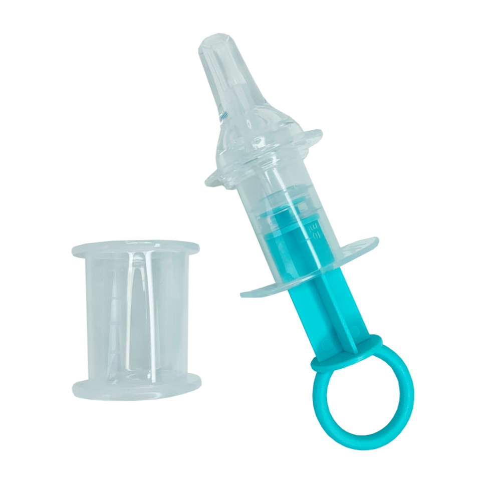 Детский Шприц-дозатор для лекарства Mega Zayka MGZ-0719(Turquoise) с мерным стаканчиком