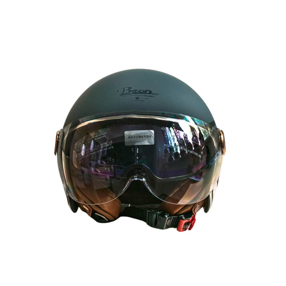 Мотошлем открытый Beon B-120 26 XL Matt Grey (298695)