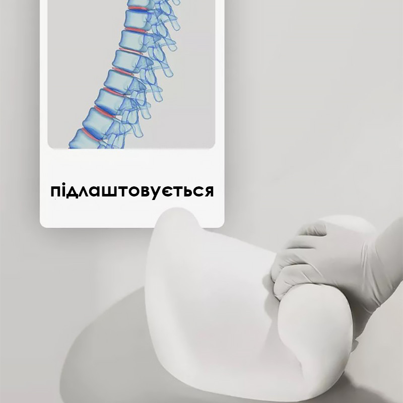 Универсальная автомобильная подушка-подголовник NIRACP Gray
