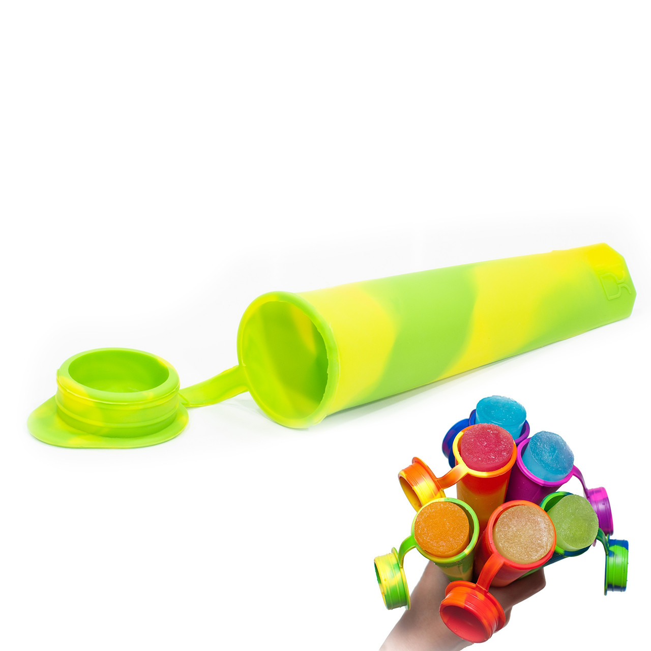 Силіконова форма CUMENSS N02067 для морозива та фруктового льоду Yellow + Green (3469-10034)
