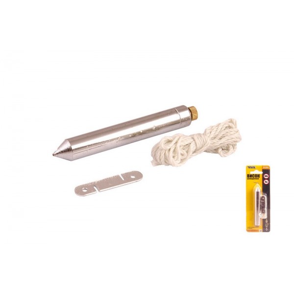 Отвес строительный цилиндрический 100 г MASTERTOOL GM (30-0604)
