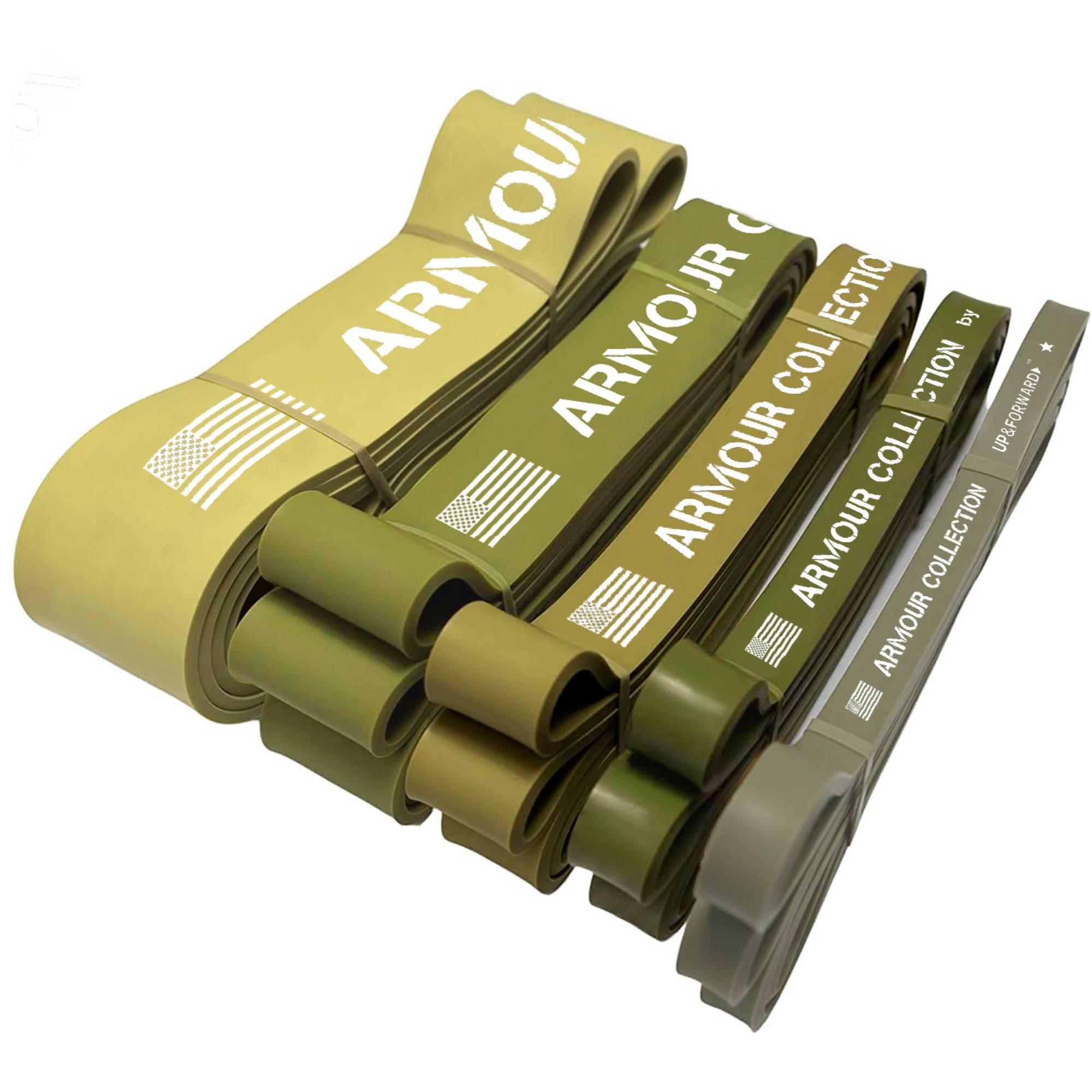 Резинки для подтягивания и тренировок UP & FORWARD Петли 5 шт. 3 - 55 кг UF1000-3