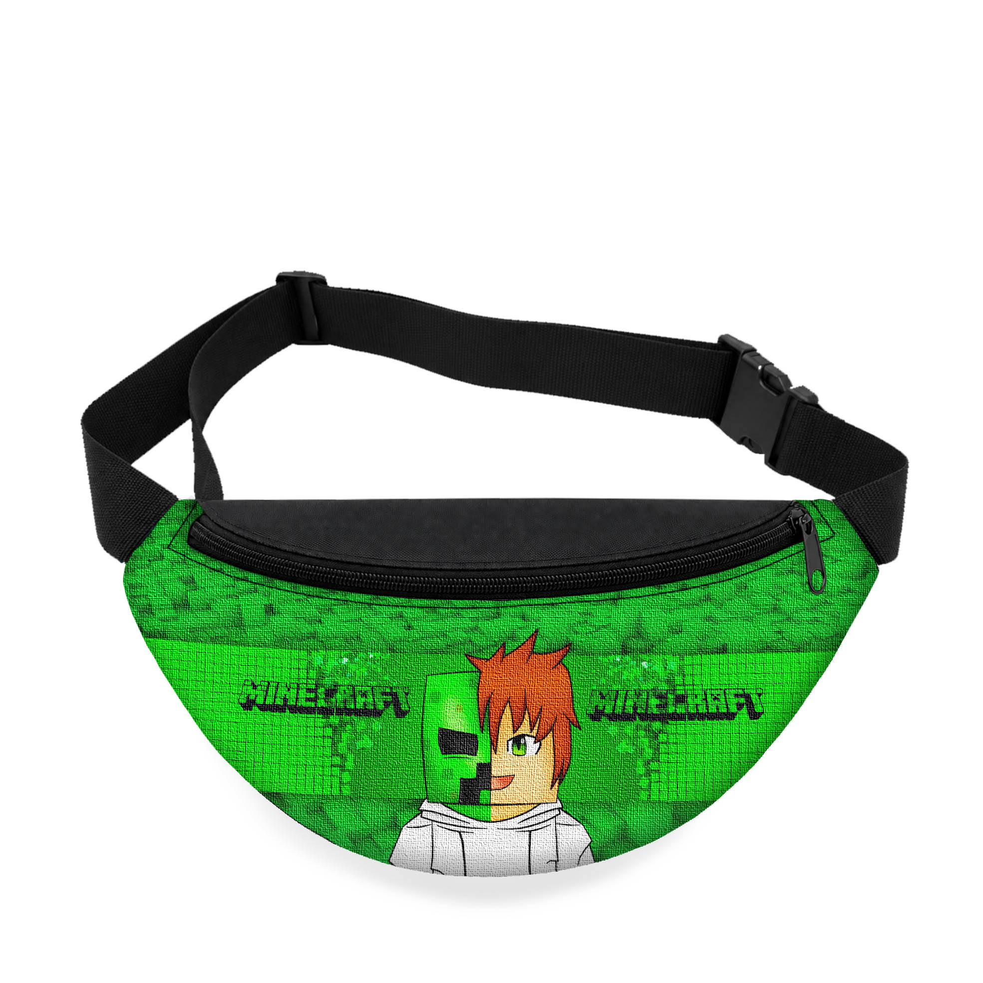 Дитяча бананка Minecraft, чорна, 32x15x7.5 см