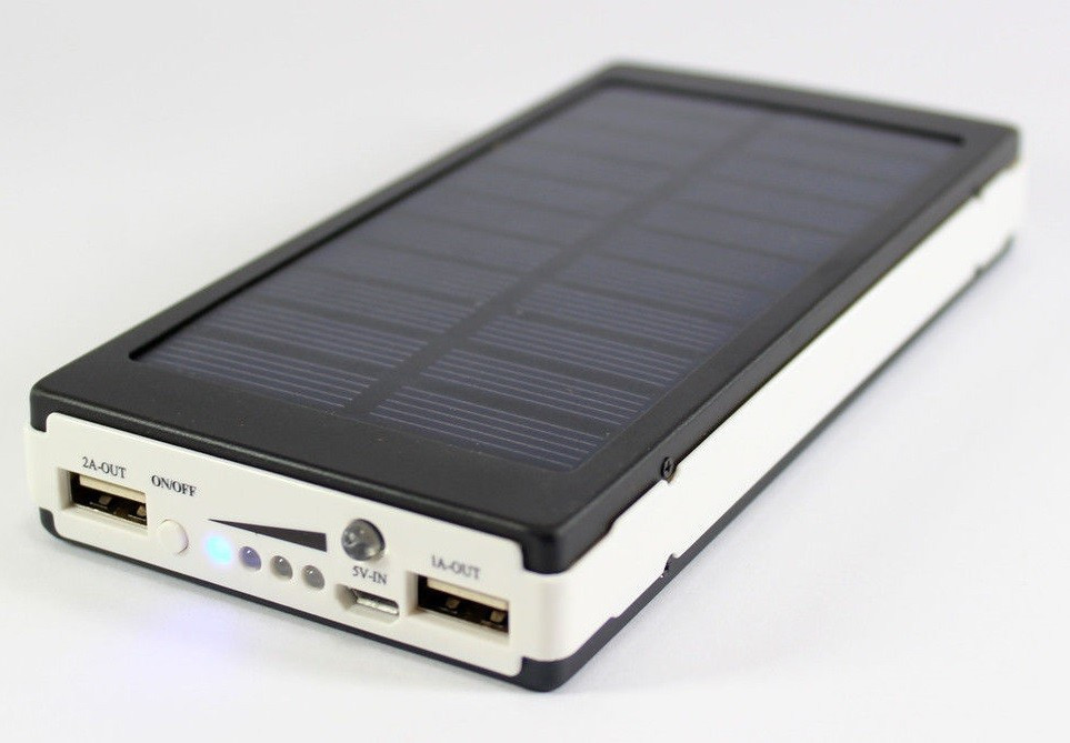 Зарядное устройство Power Bank 4531 SC-5 с солнечной и LED панелью 32000 mAh Черный (4893)