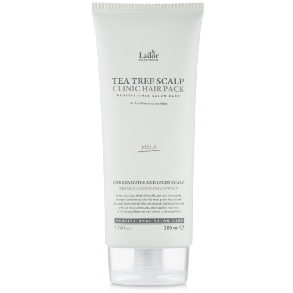 Відновлююча маска для волосся та шкіри голови La'dor Tea Tree Scalp Clinic Hair Pack 200 мл (8809500810681)