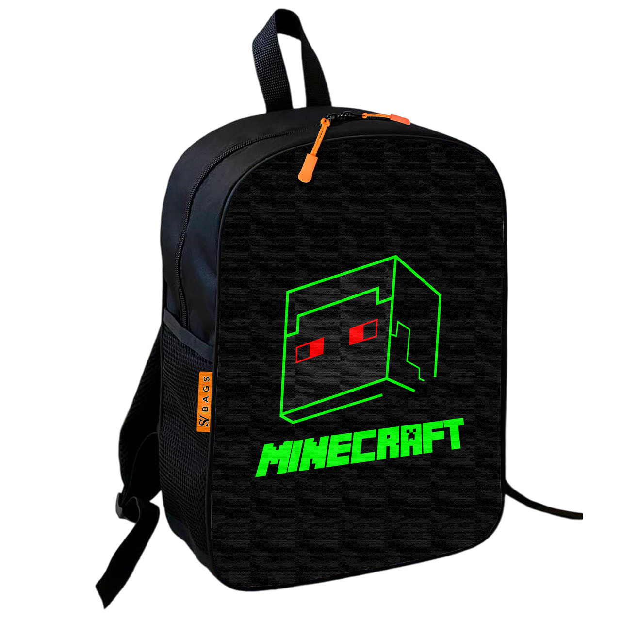 Дитячий шкільний рюкзак Кріпер Minecraft 36х27х13 см, водонепроникний — арт. 2386300632