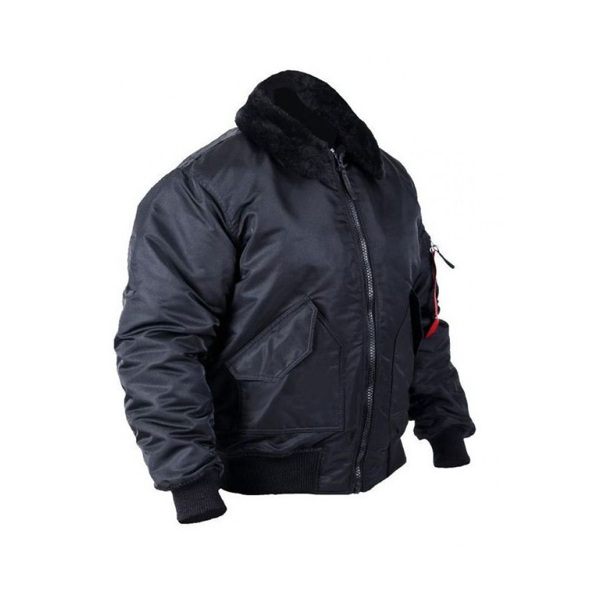 Куртка Chameleon CWU меховой воротник BLACK S Черный (0701-04-S)