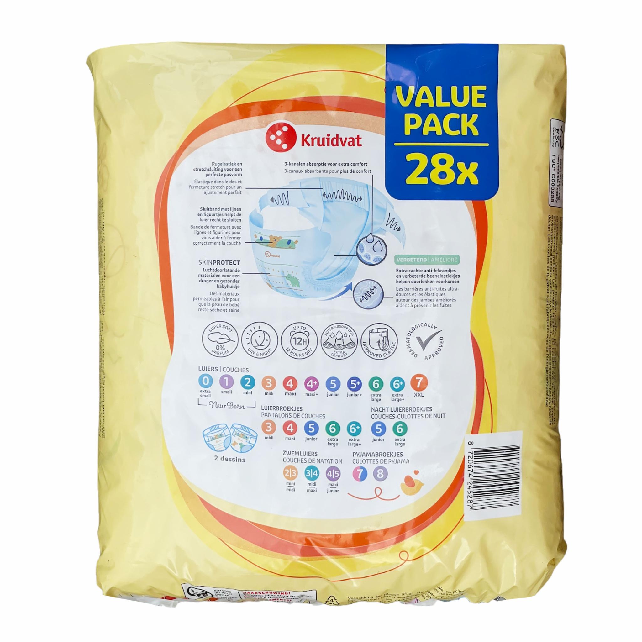 Подгузники Kruidvat XXL 7 18+ кг 28 шт (108732229)