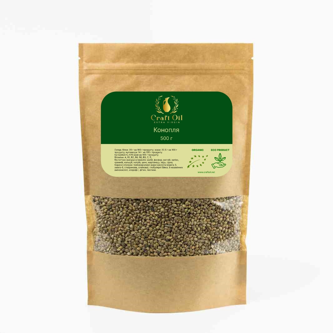 Семена конопли пищевые Craft Oil 500 г (2072159950)