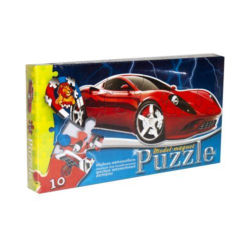 Магнітні пазли Danko Toys Червона Ferrari, 10 елементів