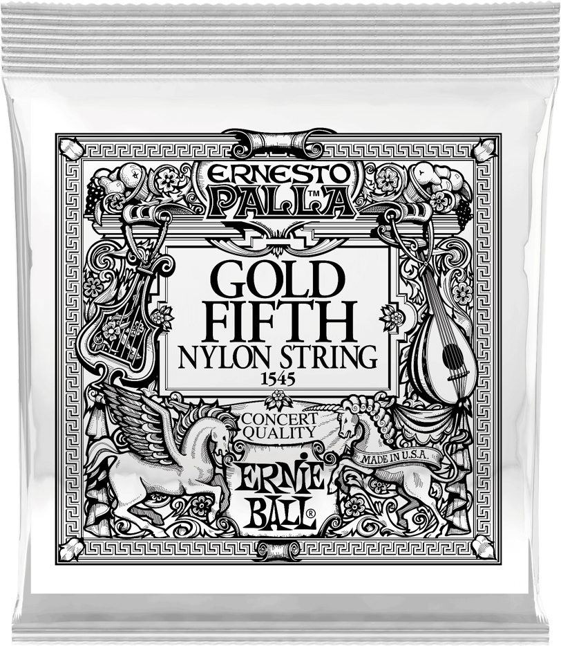 Струна Ernie Ball 1545 Gold 5th Ernesto Palla Nylon Classical Guitar String .036