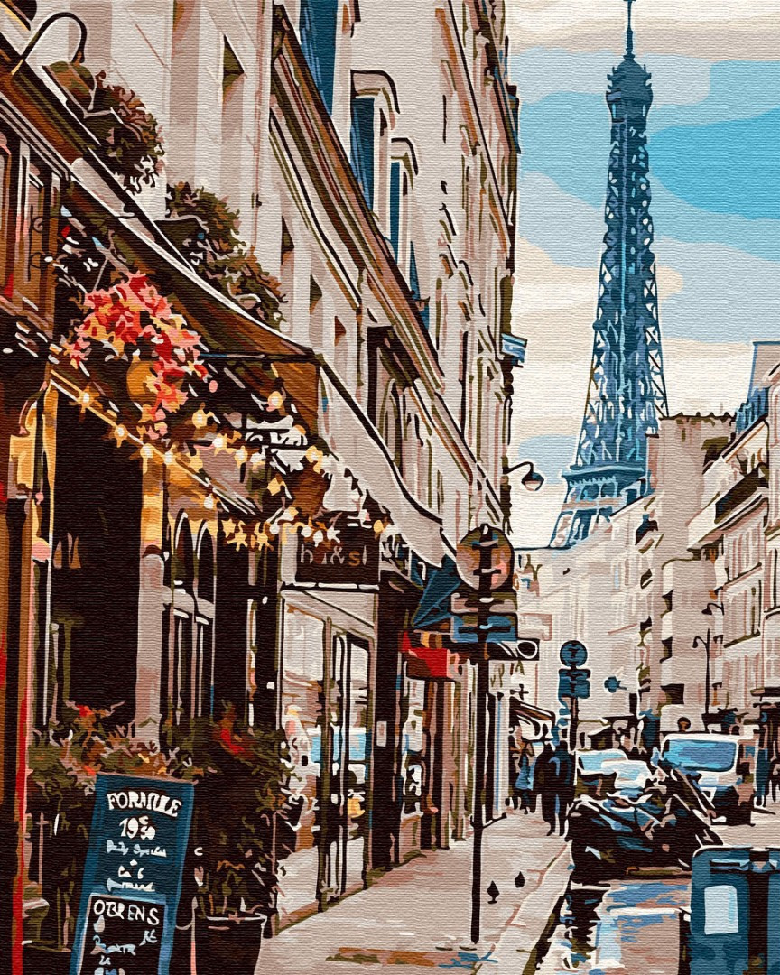 Картина по номерам BrushMe Париж из-за угла 40х50см GX30083