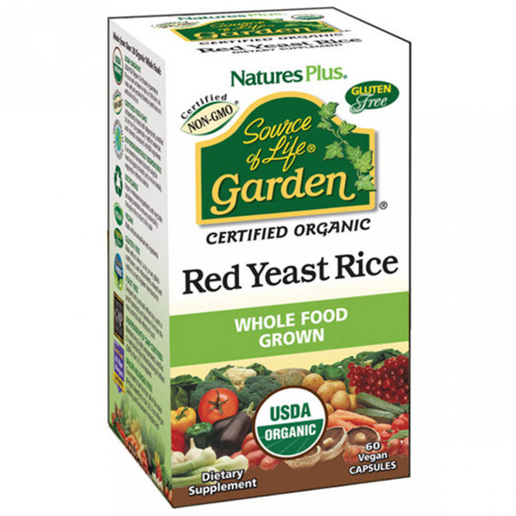 Красный рис Nature's Plus Source of Life Garden Red Yeast Rice 60 Caps