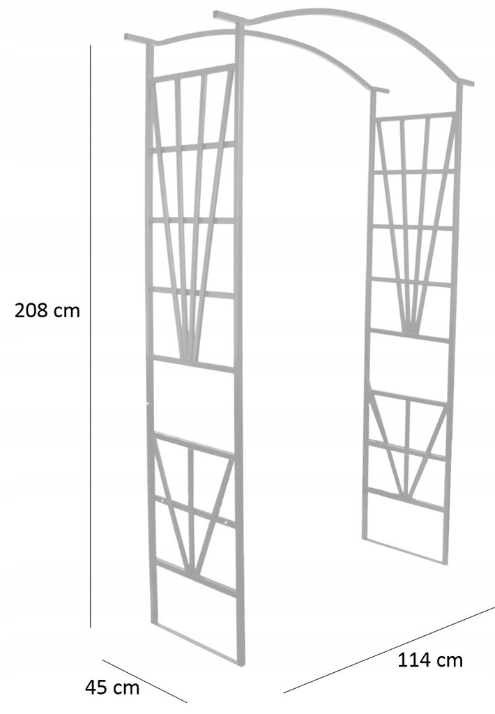 Арка садова-пергола GardenLine 114x45x208 cm PERG-N9505