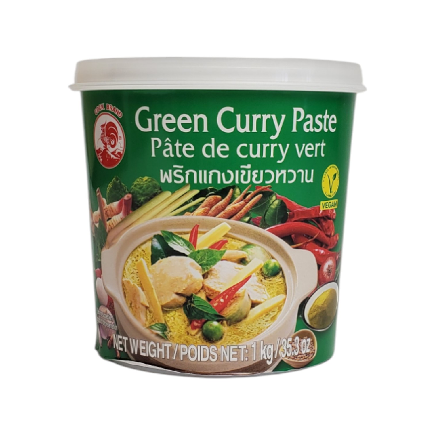 Зеленая паста карри Cock Brand Kem Curry Do 1 кг (AF343311)