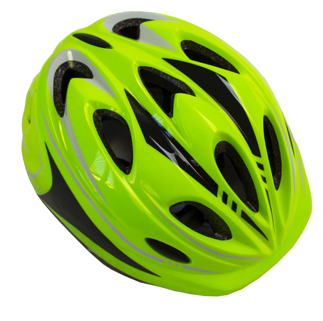 Защитный шлем с регулировкой размера Scale Sports M 52-56 см Lime (1925563717)