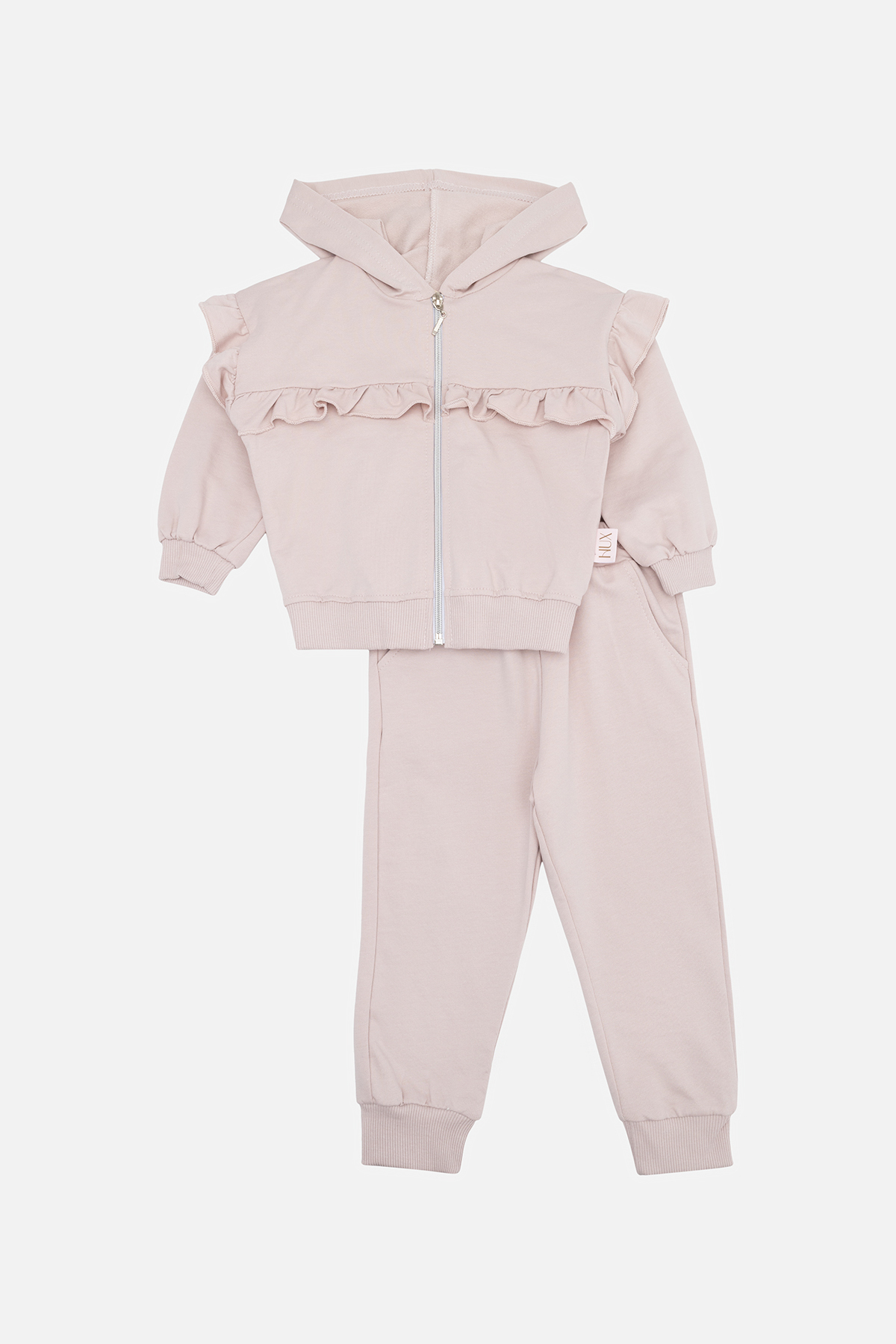 Костюм із брюками для дівчинки BabyNux 104 Пудровий ЦБ-00243661 (SKT000968933)
