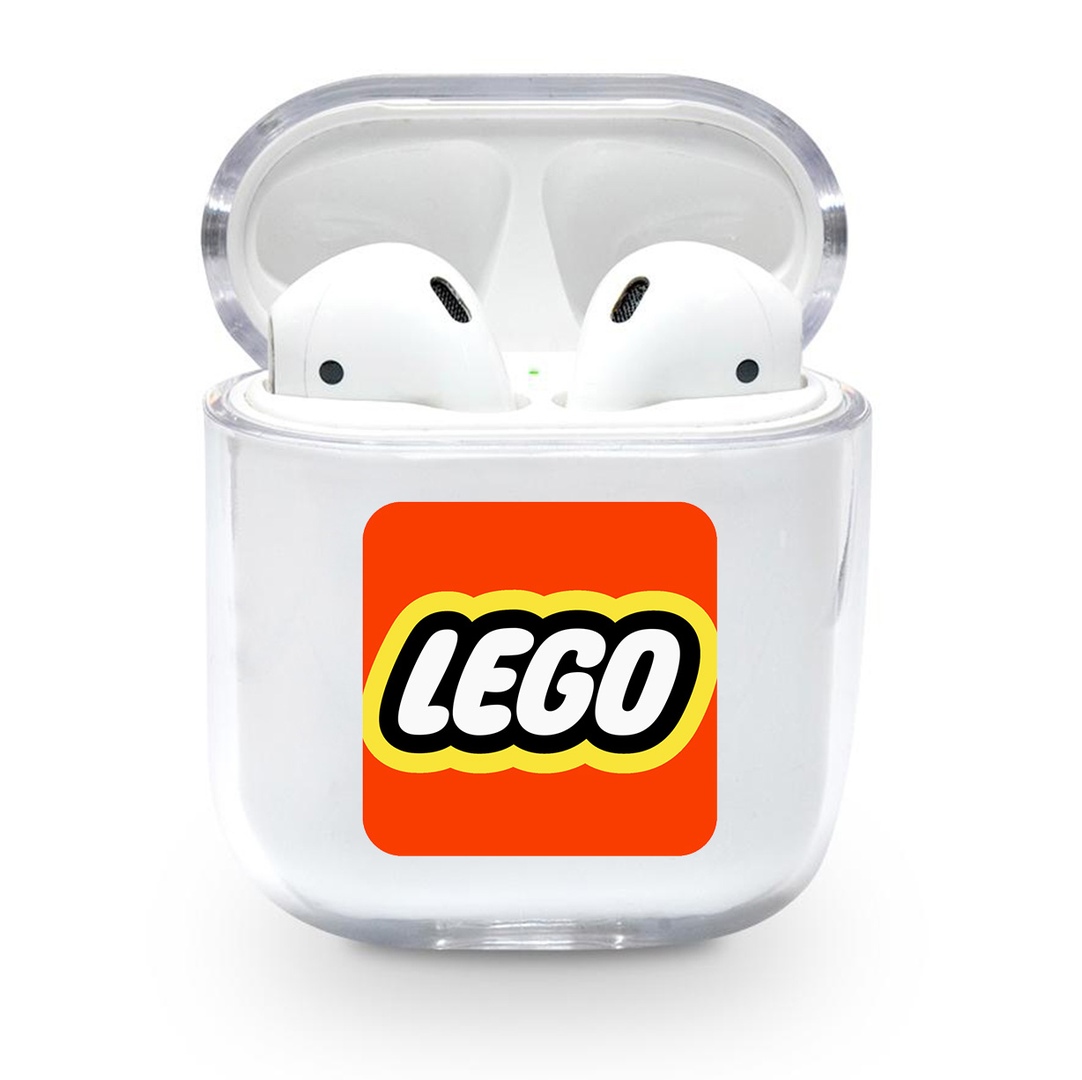 Прозрачный силиконовый чехол Apple AirPods с рисунком - Lego (KAP1178)