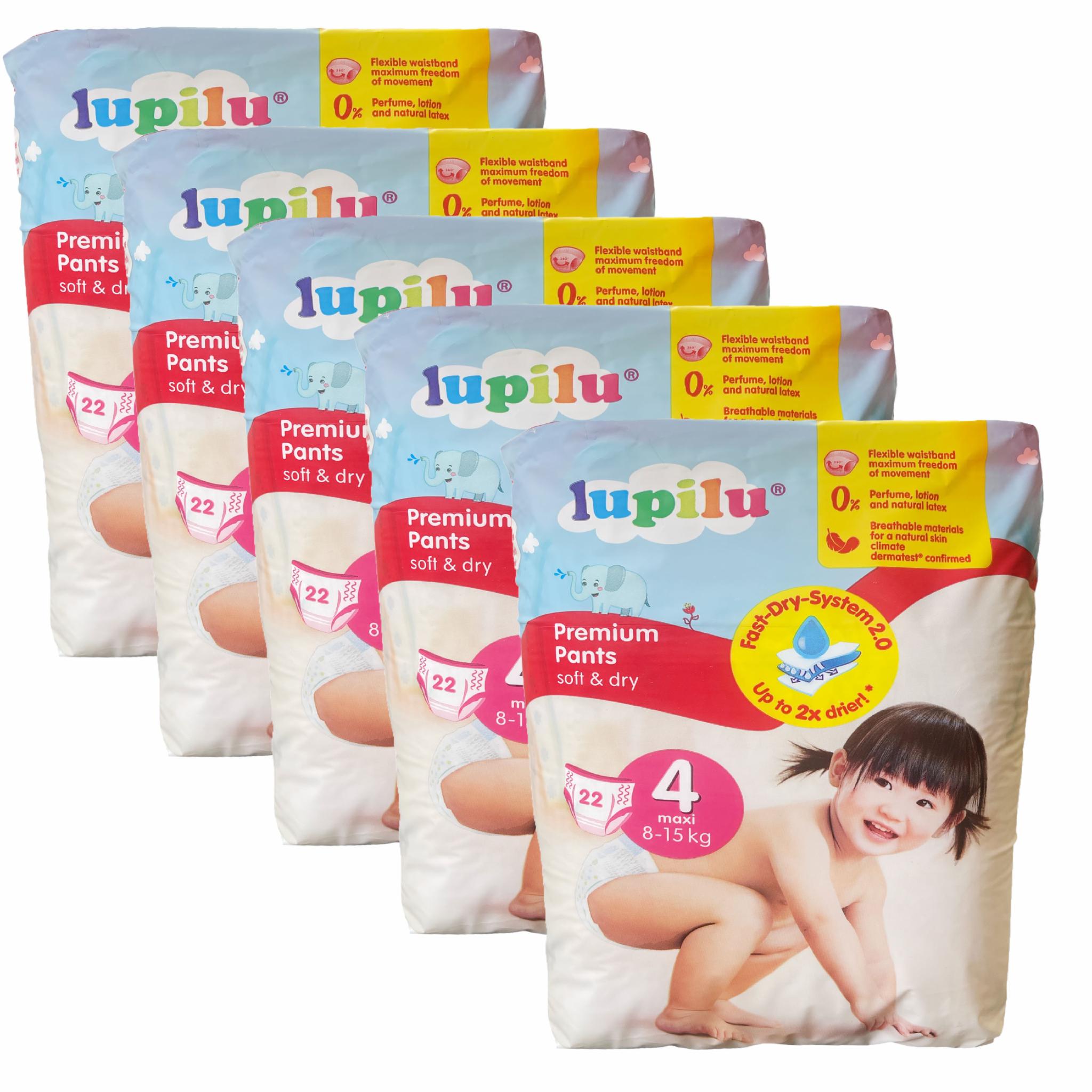 Подгузники-трусики Lupilu Premium 4 Maxi 8-15 кг 110 шт