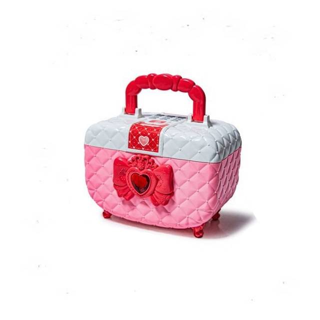 Детская электронная копилка Yufeng Чемодан для косметики 18 х 12 х 15 см Pink (1292894584)