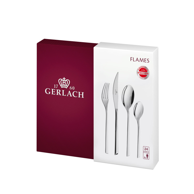 Набор столовых приборов 24 предмета Gerlach Flames (5901035172418)