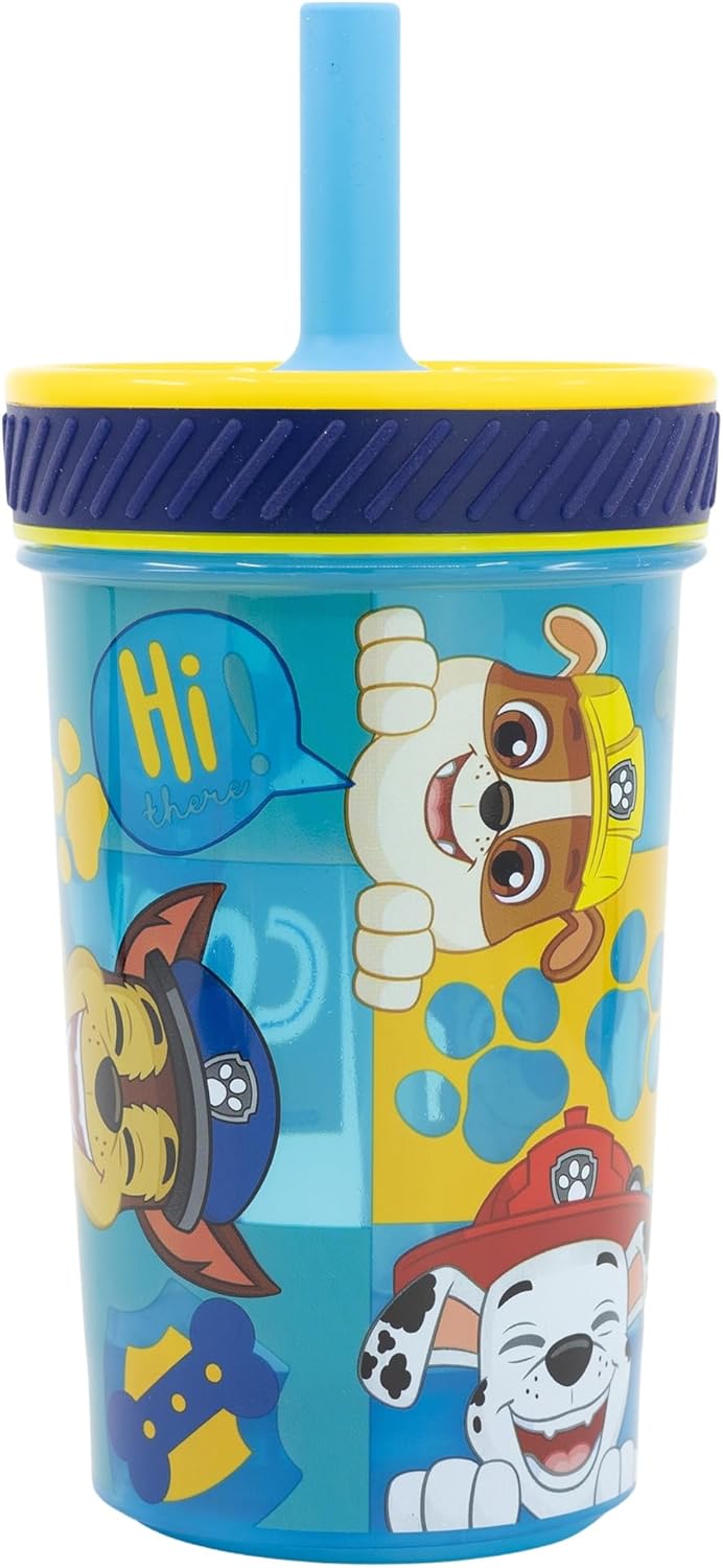 Стакан для детей с силиконовой трубочкой Stor Paw Patrol 370 мл (74687)