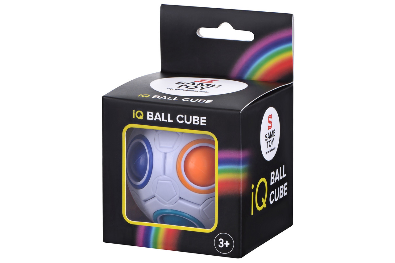 Головоломка пятнашки Same Toy тренажер IQ Ball Cube 8 см Multicolor