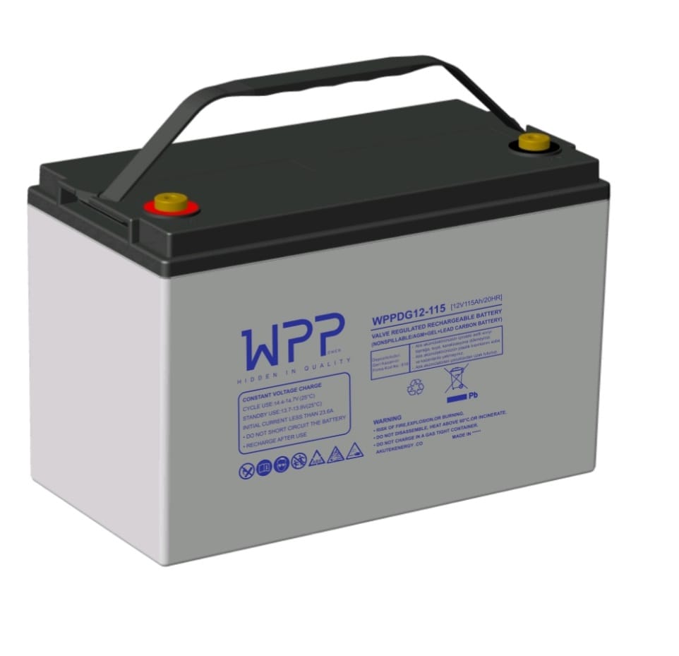 Гелевый аккумулятор 115ah WPPower WPPDG12-115 115 ампер 12 вольт