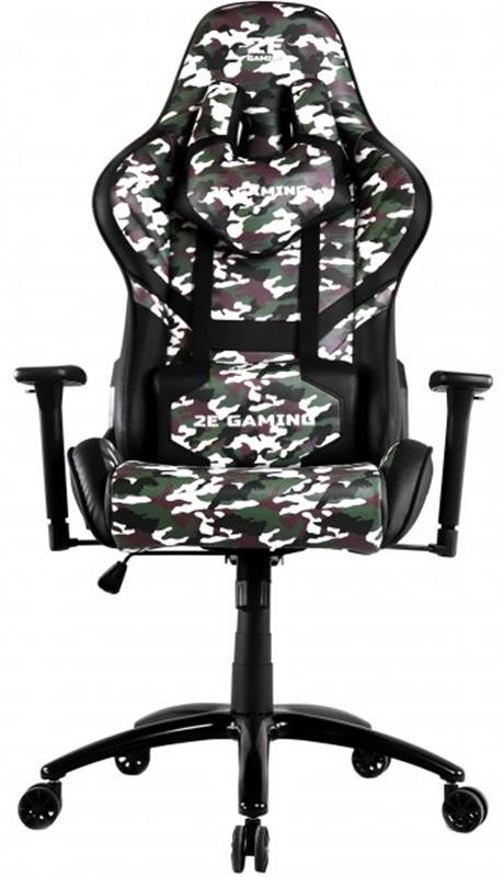 Кресло для геймеров 2E Gaming Hibagon Black/Camo (2E-GC-HIB-BK)