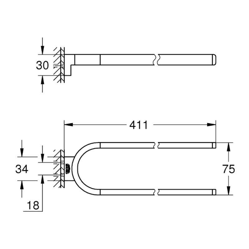 Рушникотримувач Grohe Selection 41059000