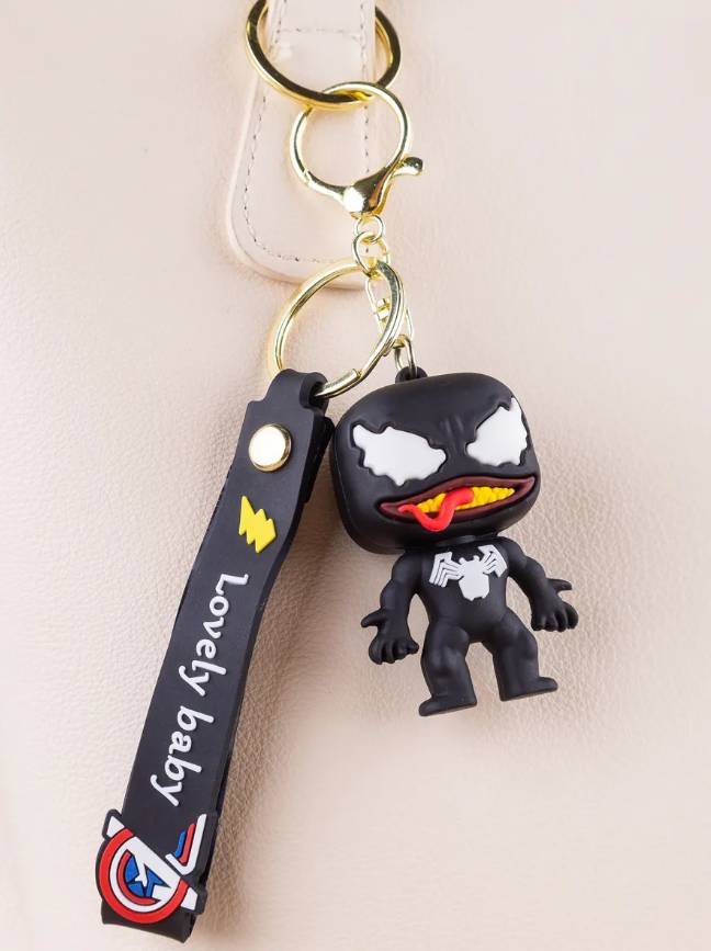 Брелок-фігурка Веном (Venom) 6 см, чорний — Marvel, Shantou