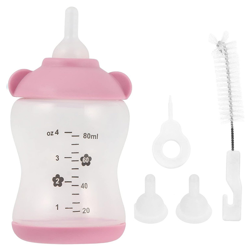 Бутылка для кормления котят и щенков Hippie dog 2404SPBL8060 80 мл Pink 13147-84824
