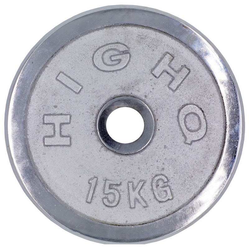 Млинці (диски) хромовані HIGHQ SPORT TA-1457-15B 52мм 15кг Хром