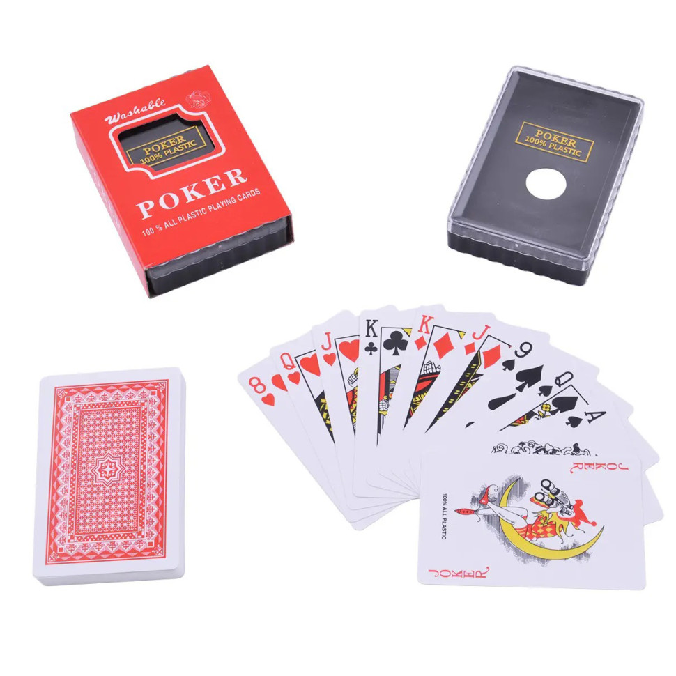 Карты игральные POKER Bambi PK-1 54 карты Красный