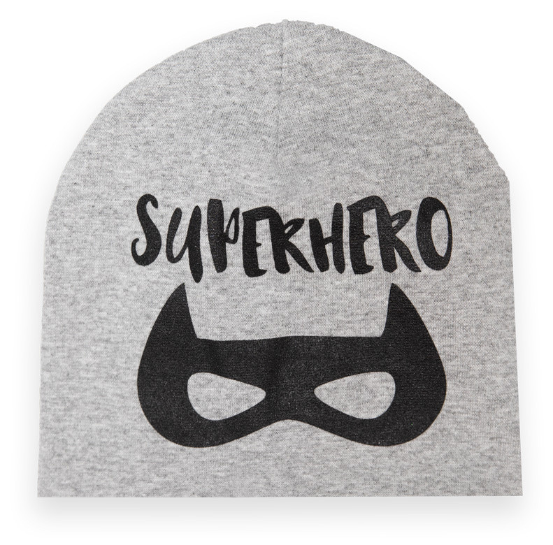 Шапка для мальчика Gabbi Superhero Серый 50-52 (70022)