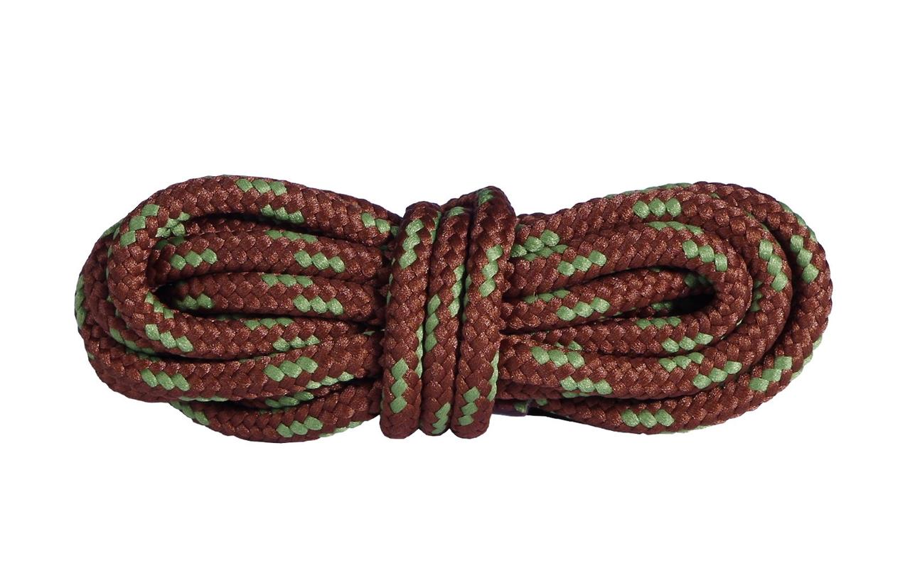Шнурки для обуви Mountval Laces 90 см Коричневый с зеленым
