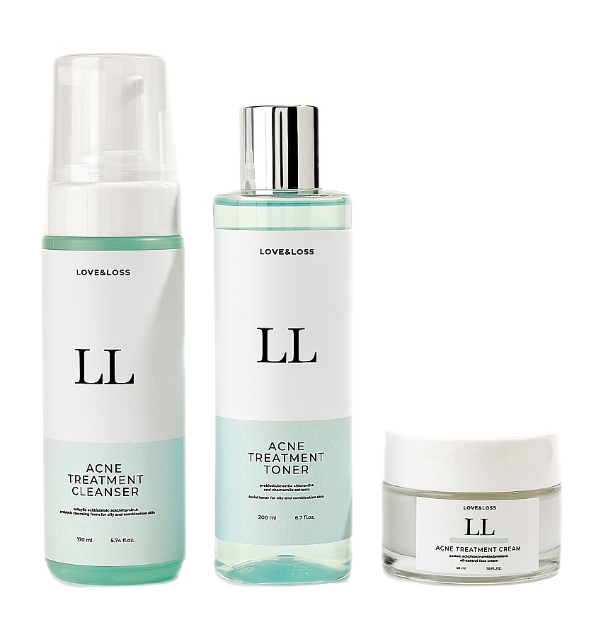 Набор для лица Bye Bye Acne Love&Loss 420 мл