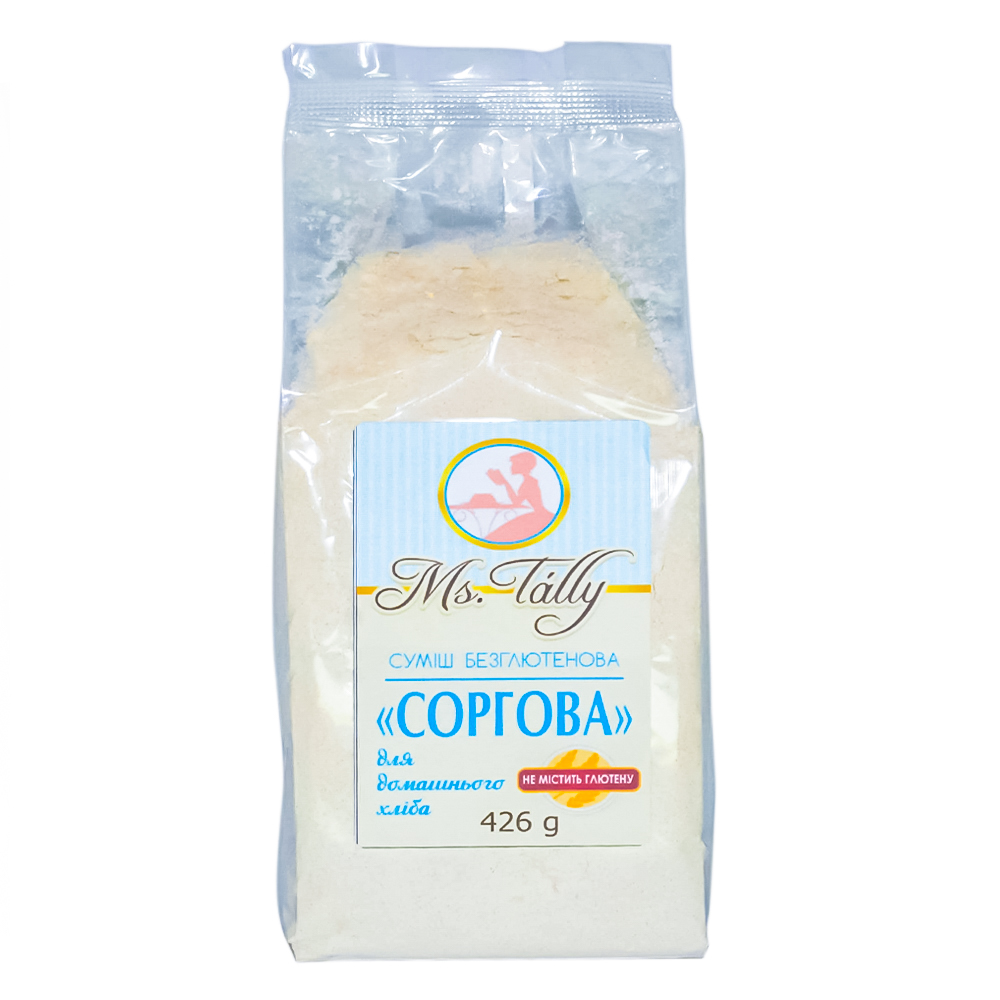 Сумiш для випiкання "Cоргова" без глютену "Ms. Tally" 426 г