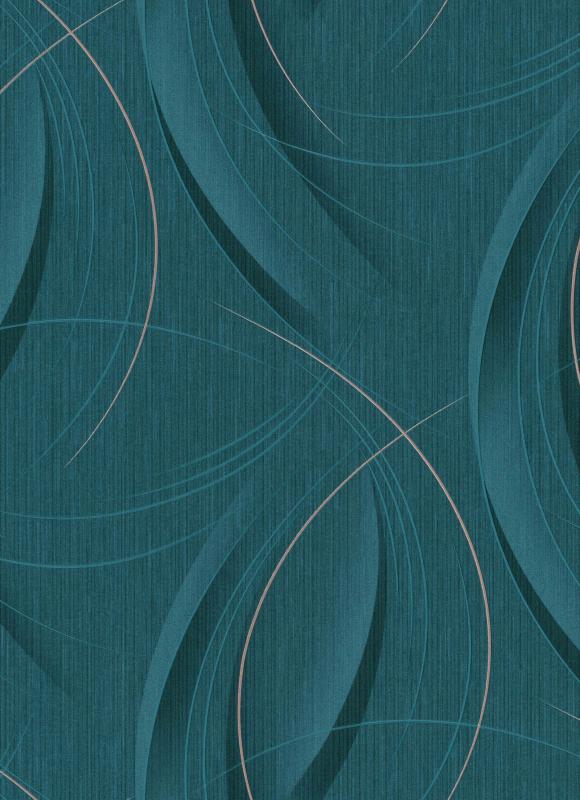 Виниловые обои на флизелиновой основе Erismann Fashion for Walls 3 12098-19 Бирюзовый