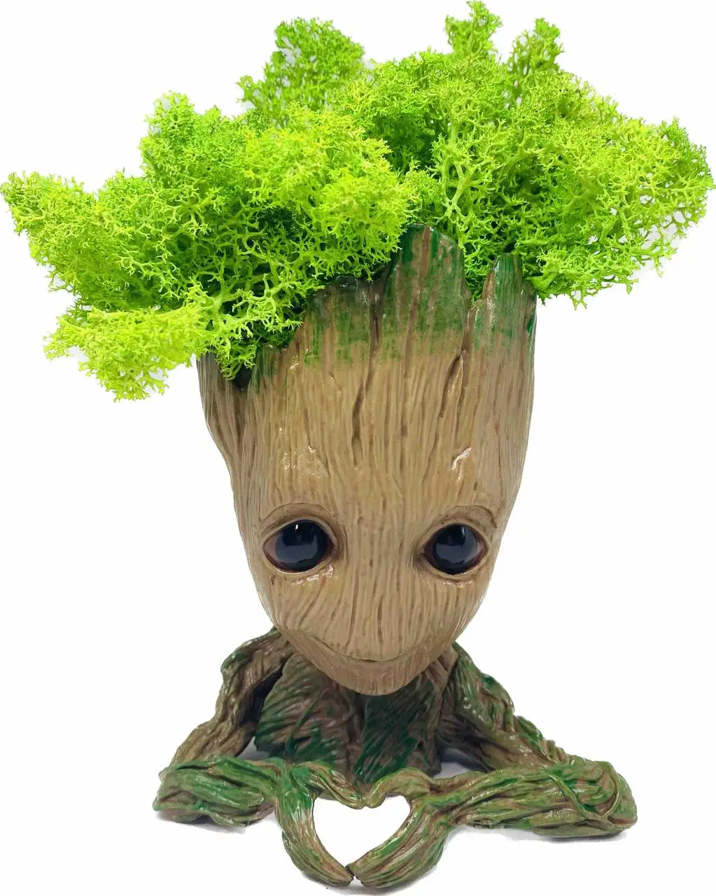 Кашпо горшочек со стабилизированным мхом FMA Groot G2 14х10,5х8,5 см Бежевый (2417729797)