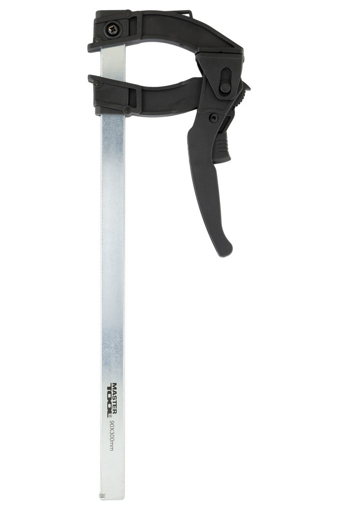 Струбцина реечная быстрозажимная MASTERTOOL GM тип F 300х90 мм сила зажатия 600 Н (07-0015)