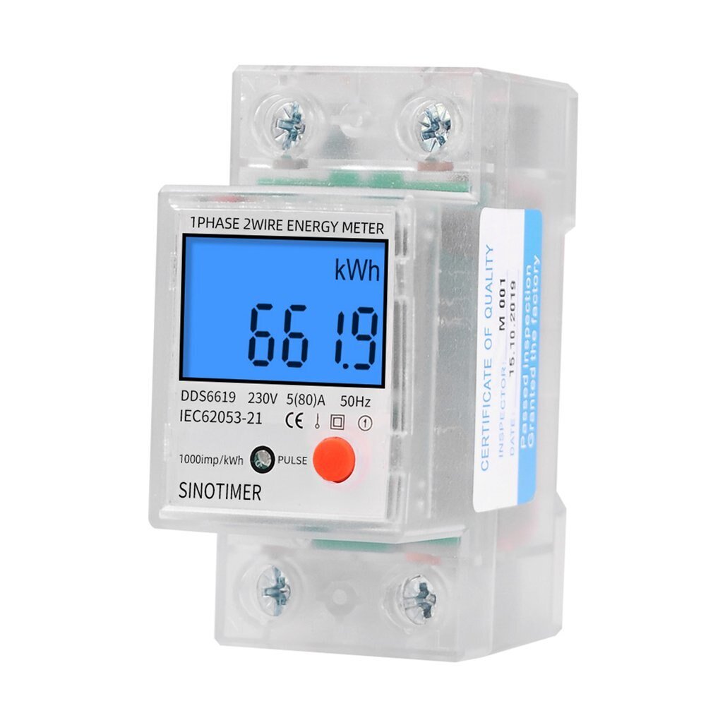 Счетчик электроэнергии однофазный Sinotimer DDS6619-526L 220 В 80 А DIN hub_mtr1u6