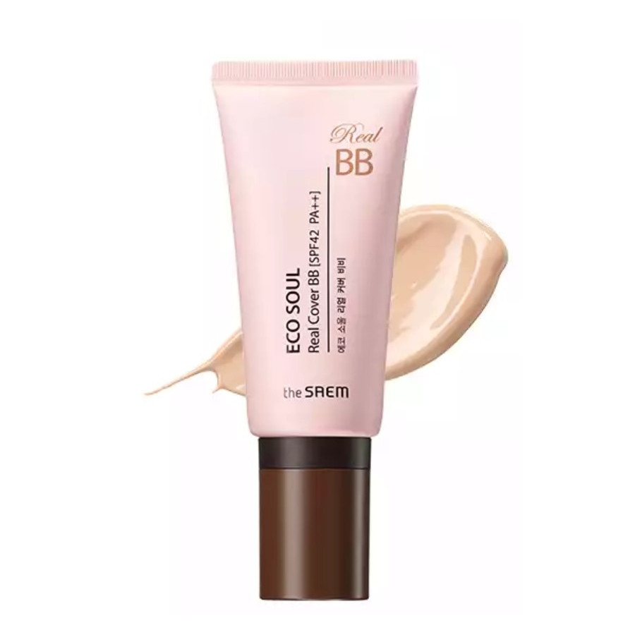 ВВ крем для обличчя The Saem Eco Soul Real Cover BB 21 Light Beige 45 г (8806164147177)