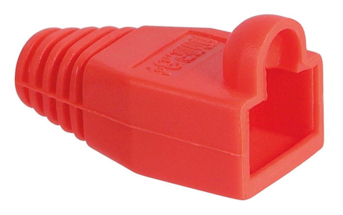 Ковпачок Lucom FreeEnd-RJ45 UTP5e (ковпачок) ізолюючий 6.4mm з вушком червоний (25.02.5148)