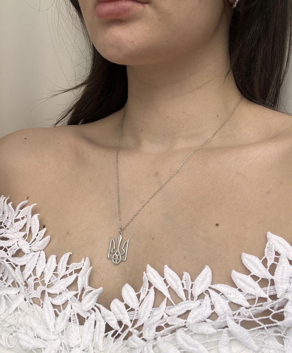 Серебряное колье SilverBreeze без камней (2133704) 500
