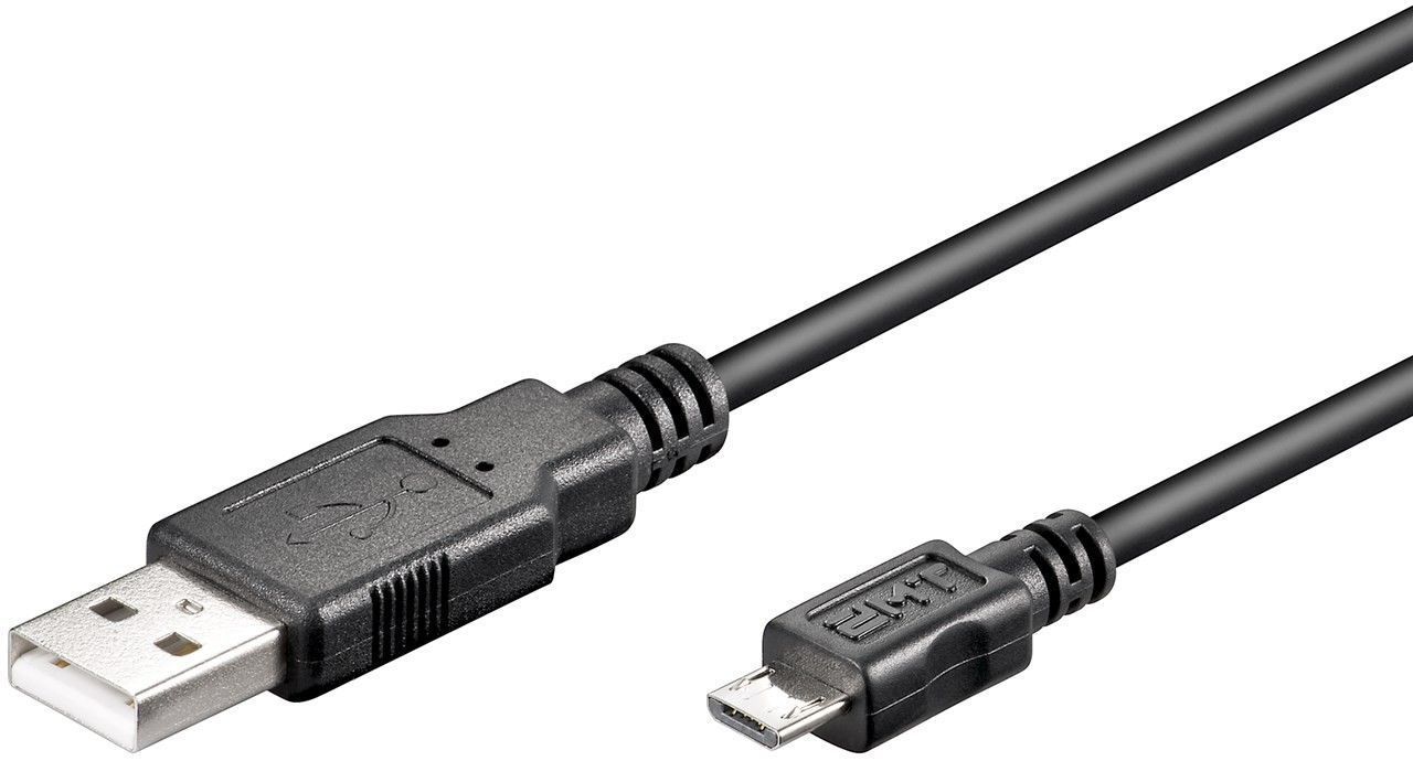 Кабель пристроїв Gutbay USB2.0 A-microB M/M  1.0m AWG28 2xShielded D=4.2mm Cu чорний (78.01.4433)