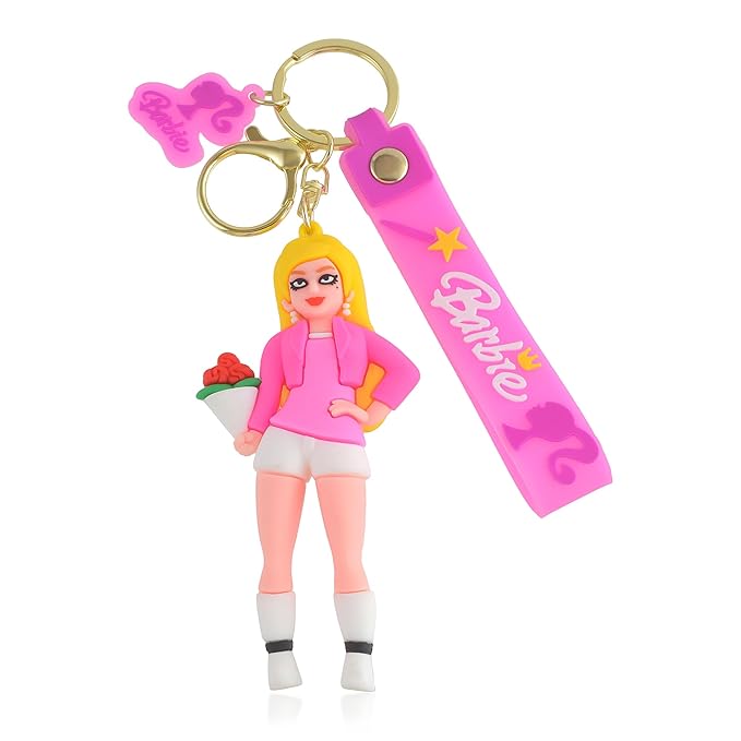 Брелок Shantou Barbie «Принцеса», 7 см, рожевий