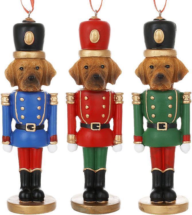 Набор елочных игрушек BonaDi Guardian dog 4х4.5х15 см Разноцветный 6 шт DP232163